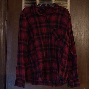 Plaid and flannel button up